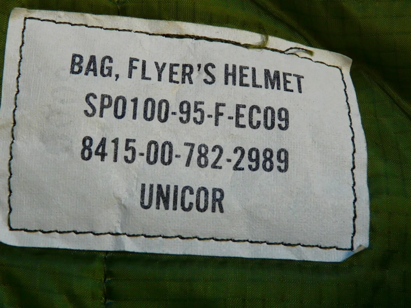 ミリタリーショップ 南国百貨店.COM|沖縄 BAG FLYERS HELMET ヘルメットバッグ 極上品 [A-531 記録写真8