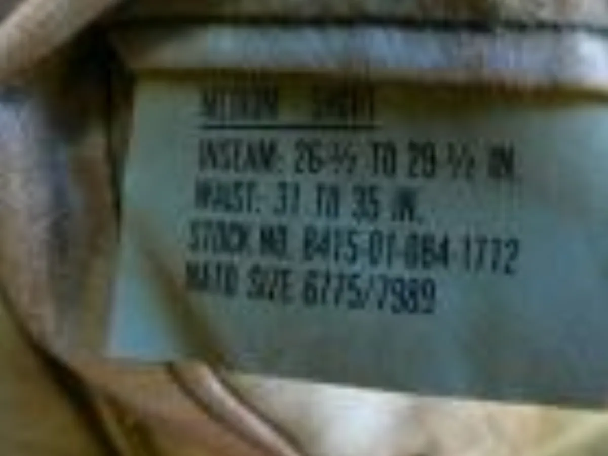 ミリタリーショップ 南国百貨店.COM|沖縄 BDU 迷彩パンツ M-XS 新品 [M-XS] - BDU 迷彩パンツサ 記録写真2