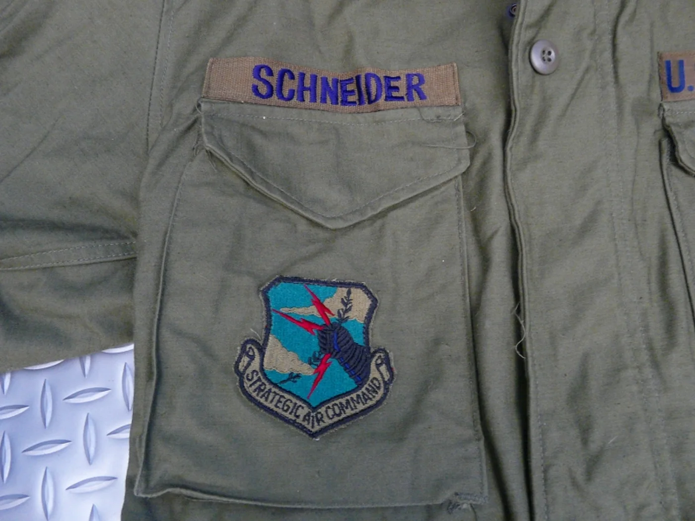 ミリタリーショップ 南国百貨店.COM|沖縄 M65ジャケット U.S.AIR FORCE OD S-R 極上品 パッチ 記録写真5