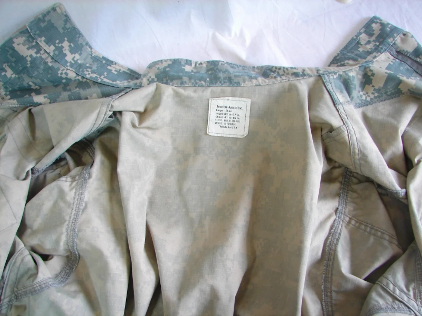 ミリタリーショップ 南国百貨店.COM|沖縄 ACU ジャケット ARMY新型ユニフォーム L-S [ZZZ FK-22 記録写真7