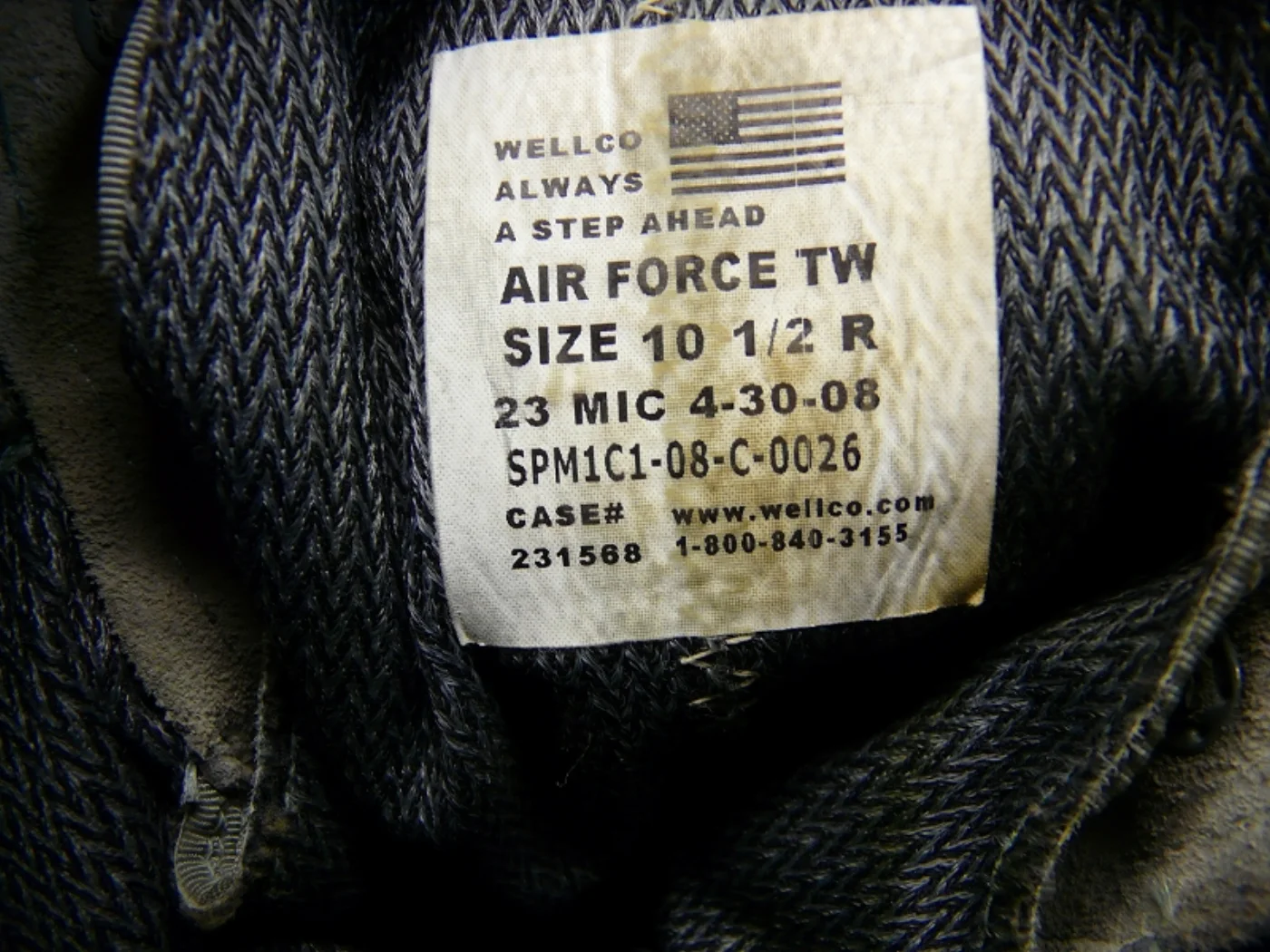 ミリタリーショップ 南国百貨店.COM|沖縄 ABU AIRFORCE ブーツ 10.5R 官給品 [B-1069] - 記録写真3
