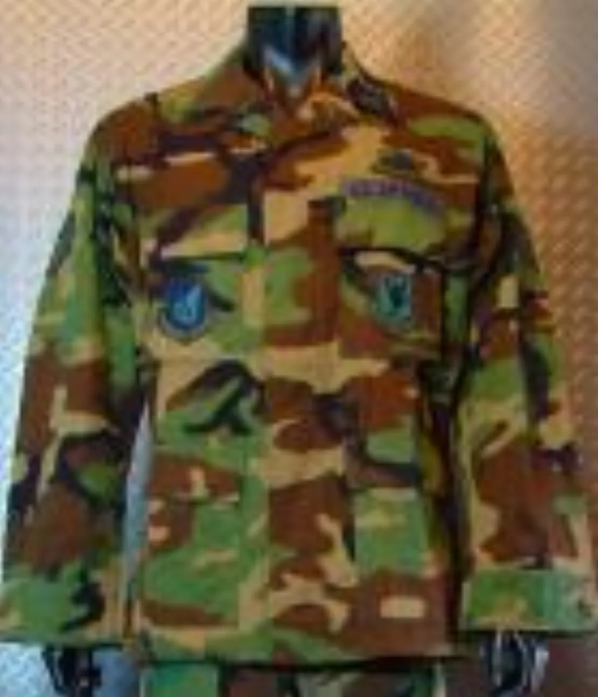 ミリタリーショップ 南国百貨店.COM|沖縄 迷彩服 ジャケット M-R 階級章パッチ付き Rip－Stop [FK-2 記録写真1