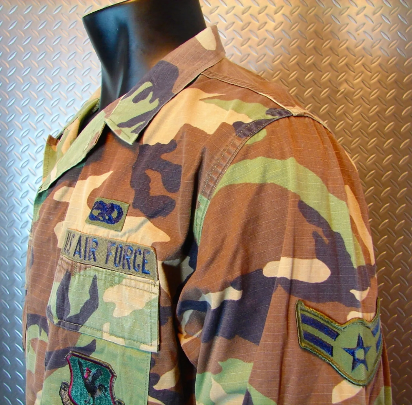 ミリタリーショップ 南国百貨店.COM|沖縄 迷彩服 ジャケット M-S 階級章付き Rip－Stop [ZZZ FK- 記録写真8