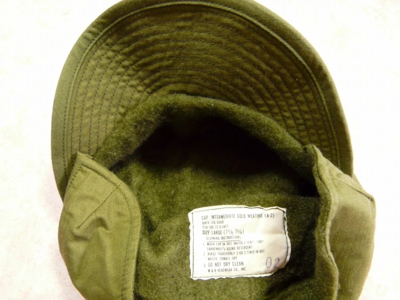 ミリタリーショップ 南国百貨店.COM|沖縄 CAP INTERMEDIATE COLD WEATHER 極寒用帽子 [ 記録写真6