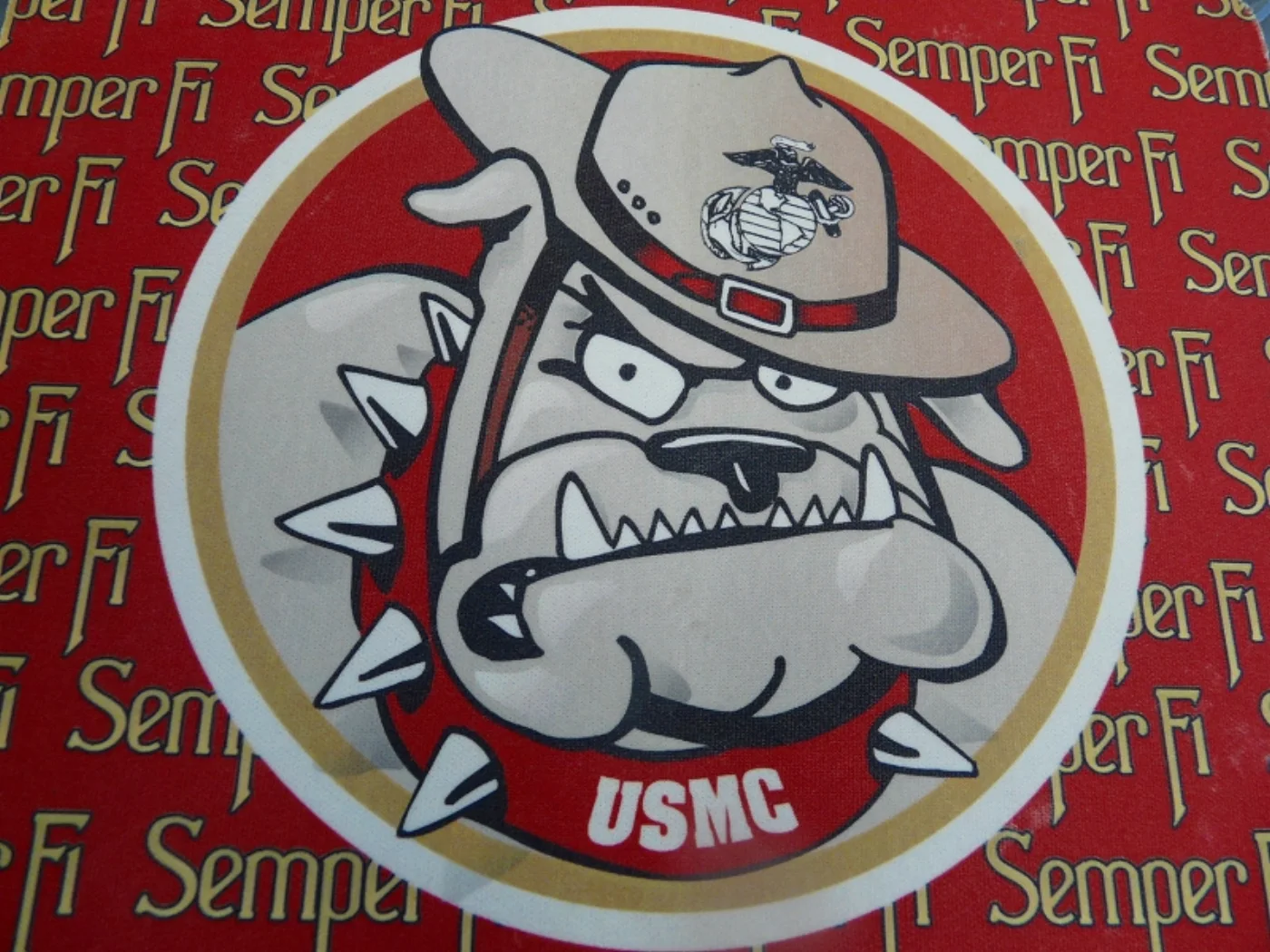 ミリタリーショップ 南国百貨店.COM|沖縄 USMC 海兵隊マスコット 鬼軍曹のマウスパット [Z D-1548] - 記録写真4