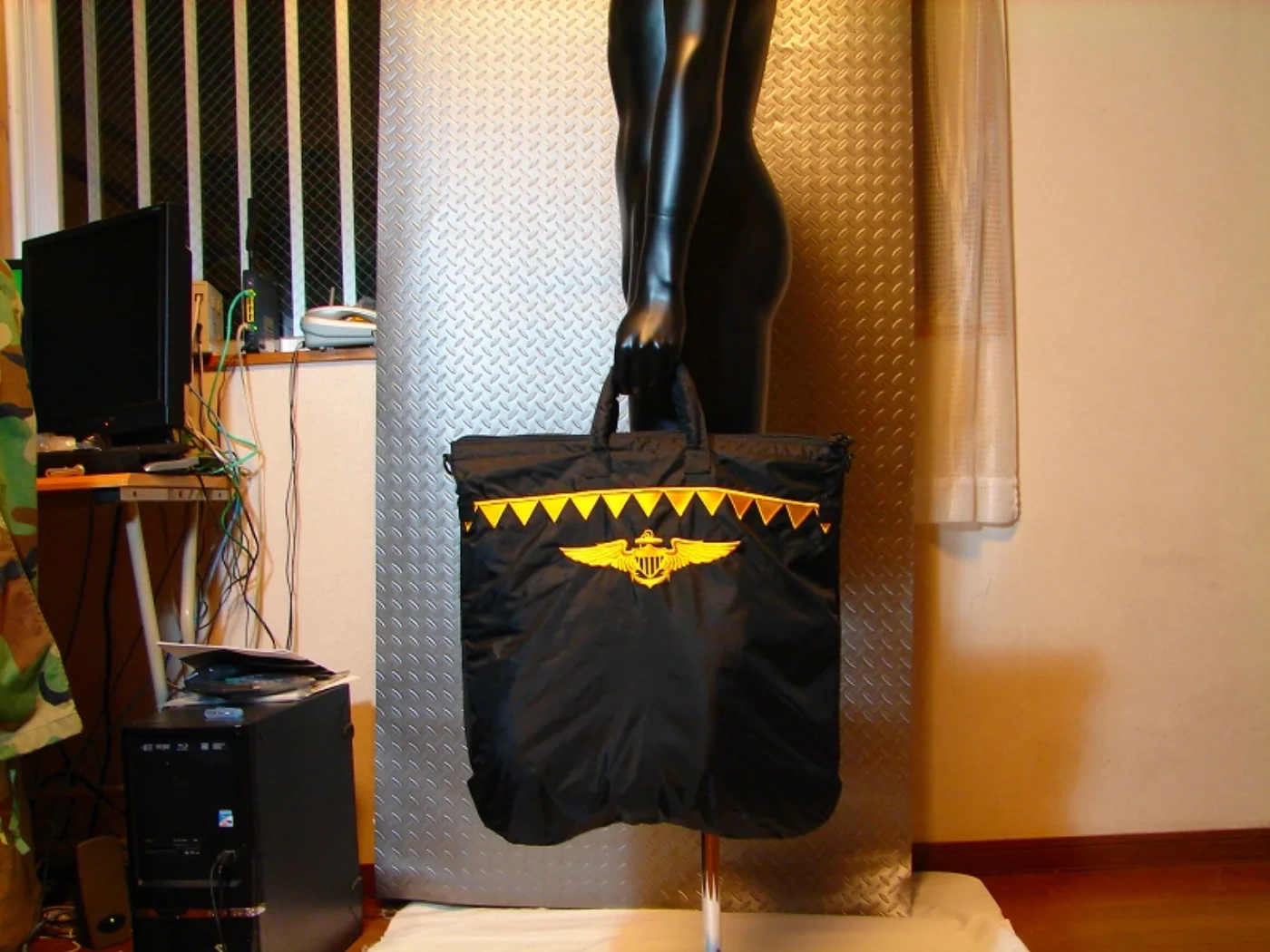 ミリタリーショップ 南国百貨店.COM|沖縄 ヘルメットバッグ 黒 [FK-342] - ヘルメットバッグ 黒 記録写真3