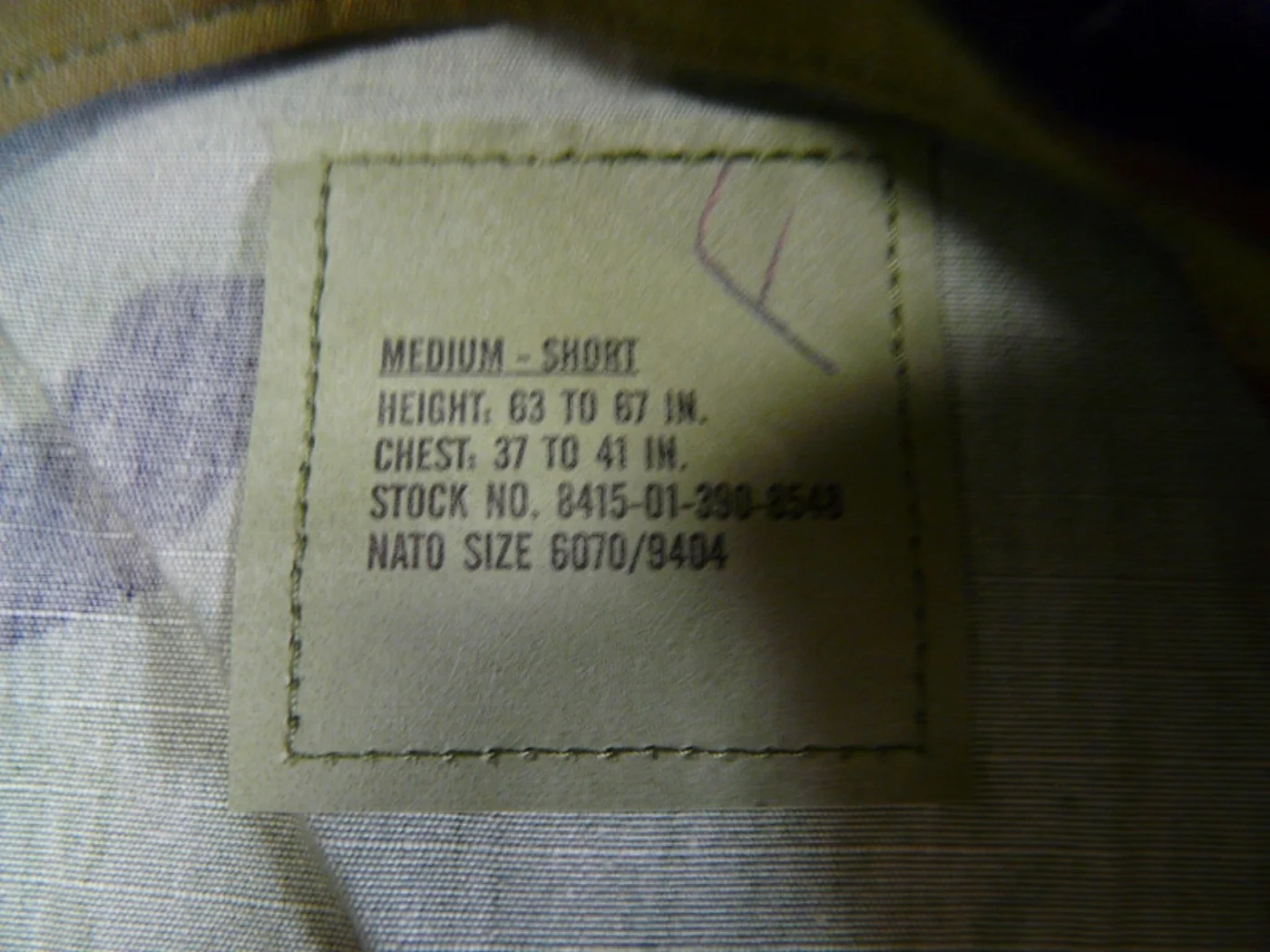 ミリタリーショップ 南国百貨店.COM|沖縄 迷彩服 ジャケット M-S 新品 Rip-Stop [Q-603] - 迷 記録写真4