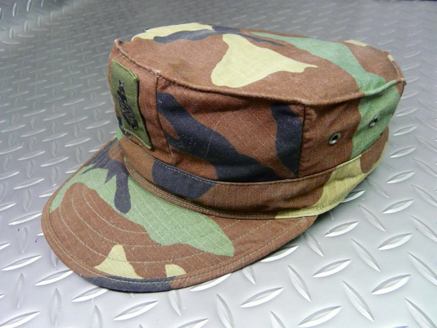 ミリタリーショップ 南国百貨店.COM|沖縄 NAVY 八角帽 旧ウッドランド 貴重なLサイズ [E-1208] - U 記録写真2
