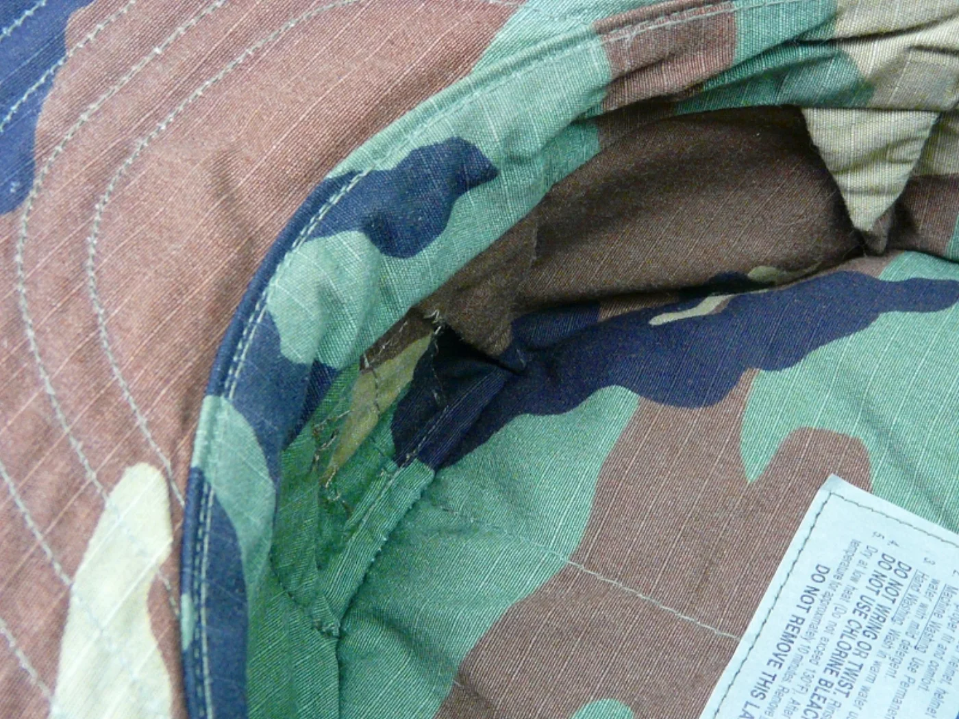 ミリタリーショップ 南国百貨店.COM|沖縄 NAVY 八角帽 旧ウッドランド 貴重なLサイズ [E-1208] - U 記録写真7