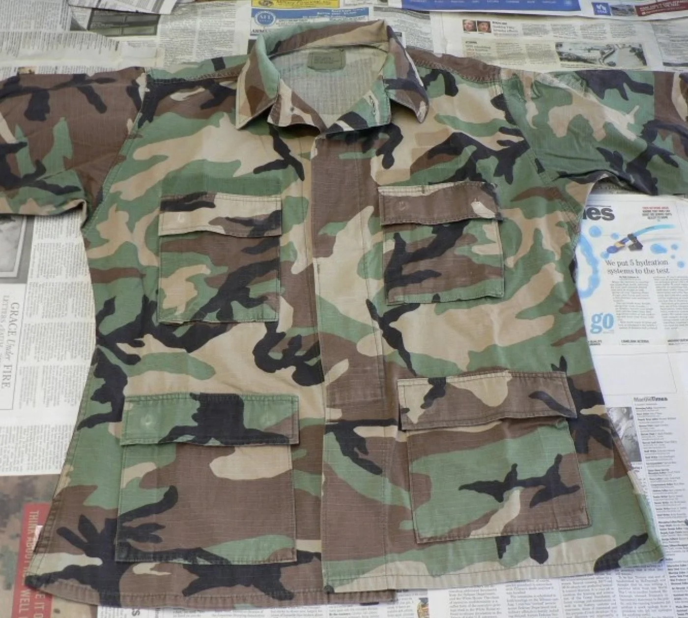 ミリタリーショップ 南国百貨店.COM|沖縄 迷彩服 ジャケット M-R Rip-Stop [YAS-007] - 迷彩 記録写真3