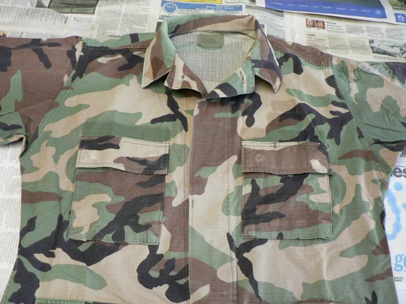 ミリタリーショップ 南国百貨店.COM|沖縄 迷彩服 ジャケット M-R Rip-Stop [YAS-007] - 迷彩 記録写真4