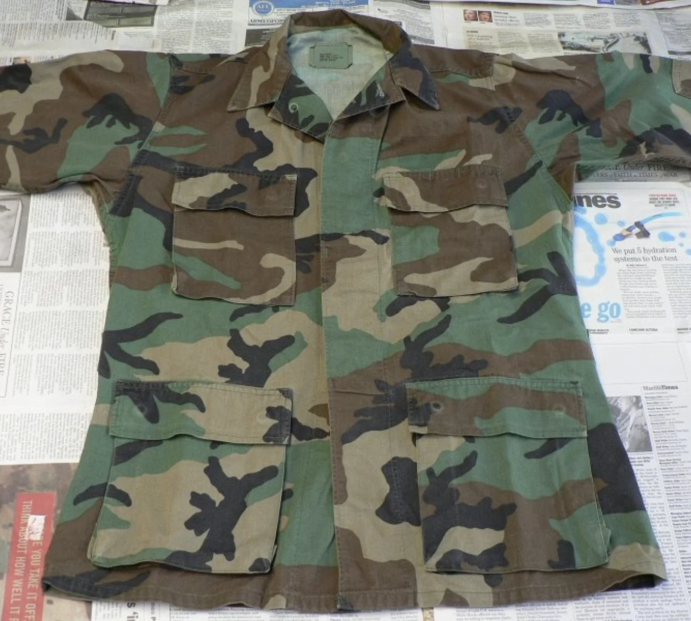 ミリタリーショップ 南国百貨店.COM|沖縄 迷彩服 ジャケット S-R Non-Rip [YAS-008] - 迷彩服 記録写真4