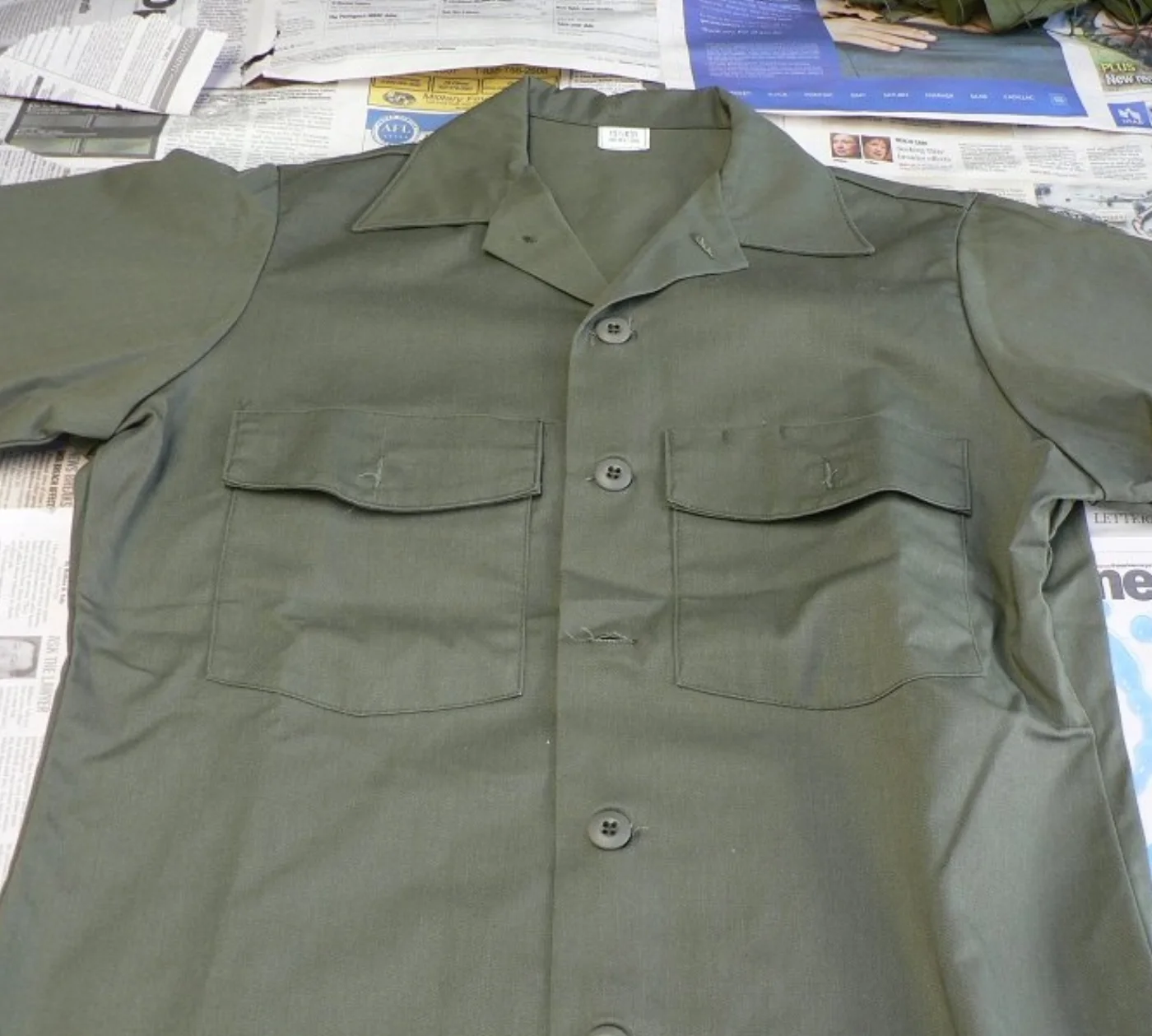 ミリタリーショップ 南国百貨店.COM|沖縄 SHIRT UTILITY DURA PRESS OG-507 新品 [Y 記録写真5