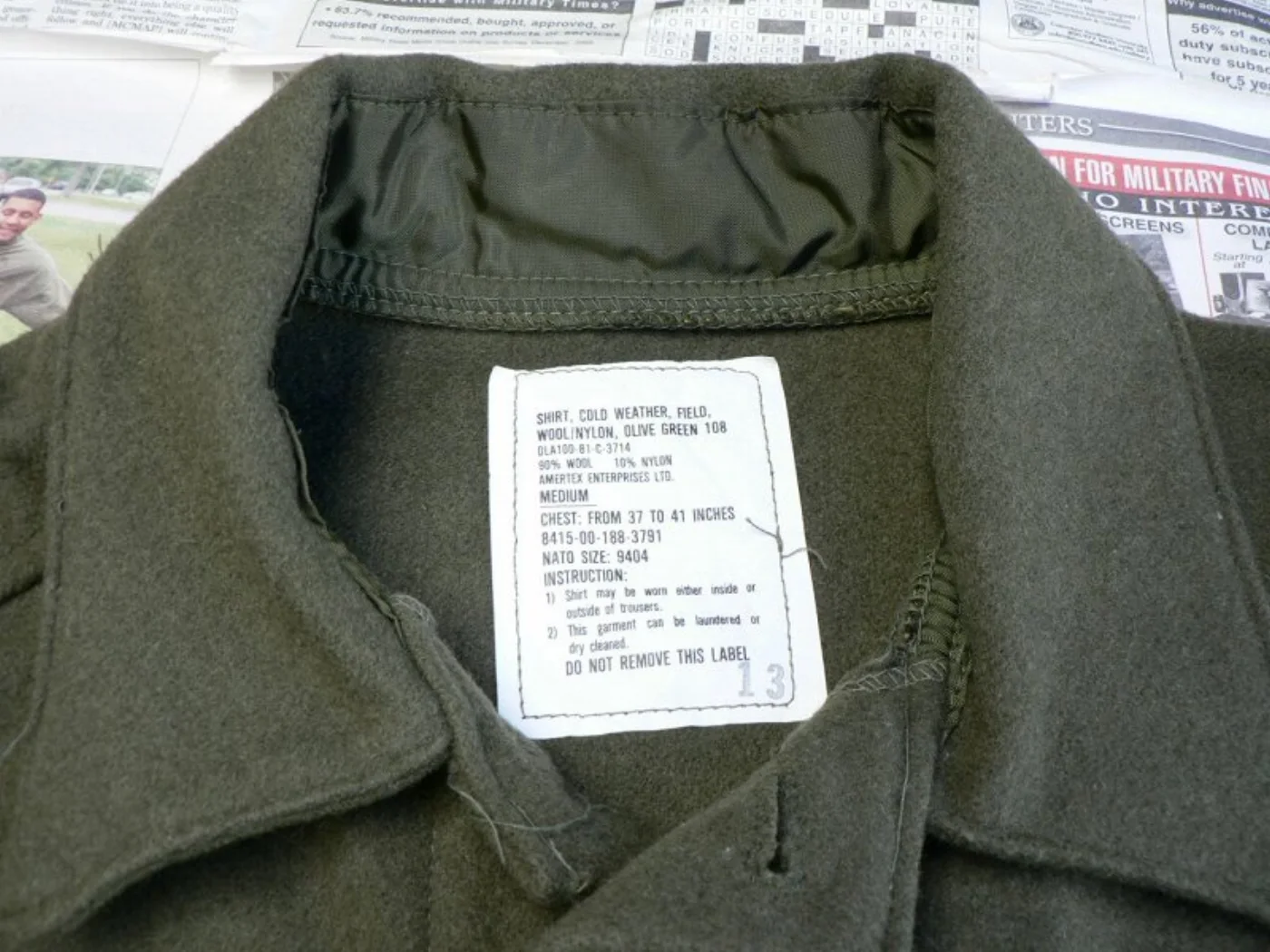 ミリタリーショップ 南国百貨店.COM|沖縄 SHIRT COLD WEATHER FIELD -M- 新品 [YAS- 記録写真5