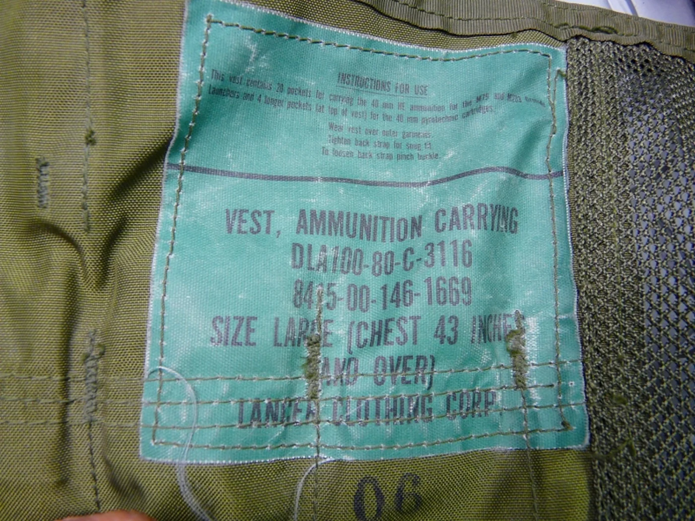 ミリタリーショップ 南国百貨店.COM|沖縄 VEST AMMUNITION CARRYING LARGE [Z L-2 記録写真5