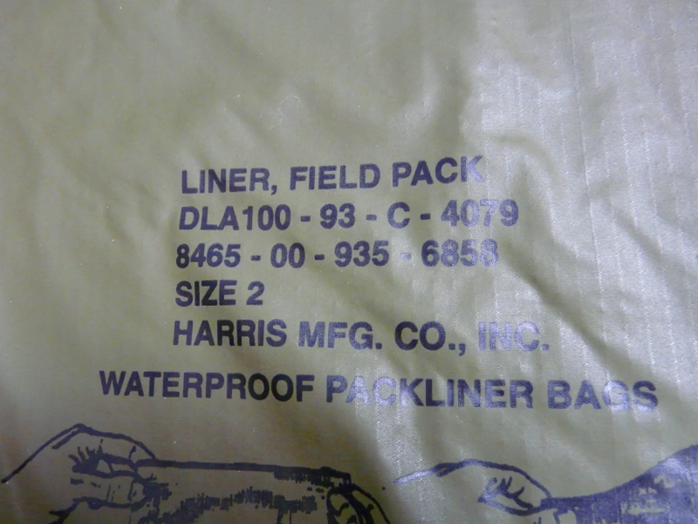 ミリタリーショップ 南国百貨店.COM|沖縄 防水袋 LINER FIELD PACK 米軍官給品 [Z C-1257] 記録写真5