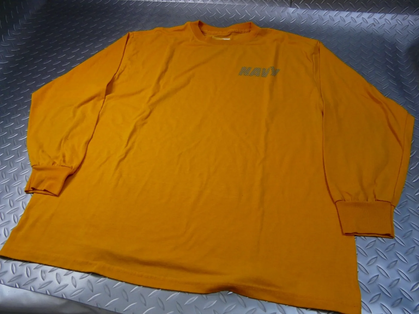 ミリタリーショップ 南国百貨店.COM|沖縄 NAVY 長袖Tシャツ 海軍官給品 2XL [G-864] - NAVY 記録写真2