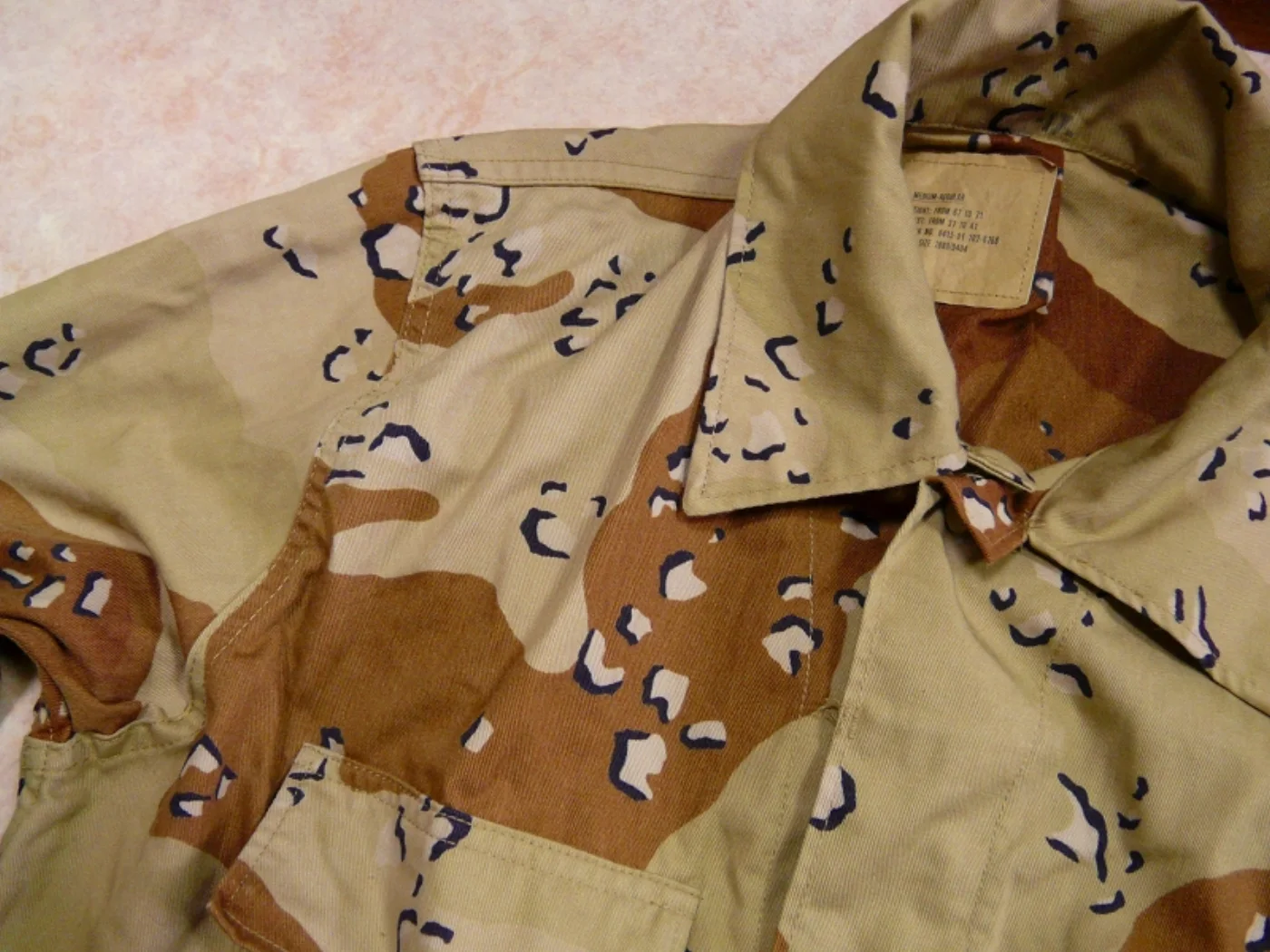 ミリタリーショップ 南国百貨店.COM|沖縄 6C 迷彩服上下セット 湾岸戦争 チョコチップ M [ZZ Q-632] 記録写真6